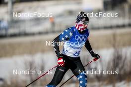 06.02.2022, Beijing, China (CHN): Gus Schumacher (USA) - XXIV. Olympic Winter Games Beijing 2022, cross-country, skiathlon men, Beijing (CHN). www.nordicfocus.com. © Modica/NordicFocus. Every downloaded picture is fee-liable.