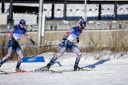 06.02.2022, Beijing, China (CHN): Paal Golberg (NOR), Hans Christer Holund (NOR), (l-r)  - XXIV. Olympic Winter Games Beijing 2022, cross-country, skiathlon men, Beijing (CHN). www.nordicfocus.com. © Modica/NordicFocus. Every downloaded picture is fee-liable.