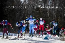06.02.2022, Beijing, China (CHN): Paolo Ventura (ITA), Gus Schumacher (USA), (l-r)  - XXIV. Olympic Winter Games Beijing 2022, cross-country, skiathlon men, Beijing (CHN). www.nordicfocus.com. © Modica/NordicFocus. Every downloaded picture is fee-liable.