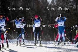 06.02.2022, Beijing, China (CHN): Scott Patterson (USA), Florian Notz (GER), (l-r)  - XXIV. Olympic Winter Games Beijing 2022, cross-country, skiathlon men, Beijing (CHN). www.nordicfocus.com. © Modica/NordicFocus. Every downloaded picture is fee-liable.