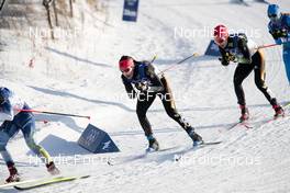 05.02.2022, Beijing, China (CHN): Sofie Krehl (GER), Pia Fink (GER), (l-r)  - XXIV. Olympic Winter Games Beijing 2022, cross-country, skiathlon women, Beijing (CHN). www.nordicfocus.com. © Modica/NordicFocus. Every downloaded picture is fee-liable.