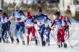 05.02.2022, Beijing, China (CHN): Frida Karlsson (SWE), Kerttu Niskanen (FIN), Teresa Stadlober (AUT), (l-r)  - XXIV. Olympic Winter Games Beijing 2022, cross-country, skiathlon women, Beijing (CHN). www.nordicfocus.com. © Modica/NordicFocus. Every downloaded picture is fee-liable.