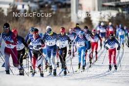 05.02.2022, Beijing, China (CHN): Moa Olsson (SWE), Sofie Krehl (GER), (l-r)  - XXIV. Olympic Winter Games Beijing 2022, cross-country, skiathlon women, Beijing (CHN). www.nordicfocus.com. © Modica/NordicFocus. Every downloaded picture is fee-liable.