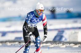 05.02.2022, Beijing, China (CHN): Julia Kern (USA) - XXIV. Olympic Winter Games Beijing 2022, cross-country, skiathlon women, Beijing (CHN). www.nordicfocus.com. © Modica/NordicFocus. Every downloaded picture is fee-liable.