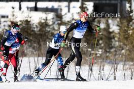 16.02.2022, Beijing, China (CHN): Victoria Carl (GER), Jessie Diggins (USA), Dahria Beatty (CAN), (l-r)  - XXIV. Olympic Winter Games Beijing 2022, cross-country, team sprint, Beijing (CHN). www.nordicfocus.com. © Modica/NordicFocus. Every downloaded picture is fee-liable.