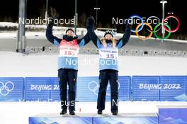16.02.2022, Beijing, China (CHN): Maja Dahlqvist (SWE), Jonna Sundling (SWE), (l-r)  - XXIV. Olympic Winter Games Beijing 2022, cross-country, team sprint, Beijing (CHN). www.nordicfocus.com. © Modica/NordicFocus. Every downloaded picture is fee-liable.