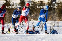 16.02.2022, Beijing, China (CHN): Federico Pellegrino (ITA), Jovian Hediger (SUI), (l-r)  - XXIV. Olympic Winter Games Beijing 2022, cross-country, team sprint, Beijing (CHN). www.nordicfocus.com. © Modica/NordicFocus. Every downloaded picture is fee-liable.