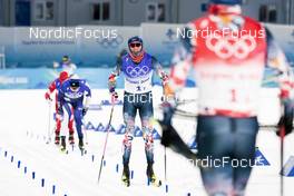 16.02.2022, Beijing, China (CHN): Johannes Hoesflot Klaebo (NOR) - XXIV. Olympic Winter Games Beijing 2022, cross-country, team sprint, Beijing (CHN). www.nordicfocus.com. © Modica/NordicFocus. Every downloaded picture is fee-liable.