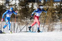 16.02.2022, Beijing, China (CHN): Petra Hyncicova (CZE), Lucia Scardoni (ITA), (l-r)  - XXIV. Olympic Winter Games Beijing 2022, cross-country, team sprint, Beijing (CHN). www.nordicfocus.com. © Modica/NordicFocus. Every downloaded picture is fee-liable.