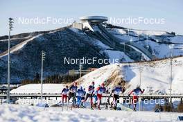 16.02.2022, Beijing, China (CHN): Benjamin Moser (AUT), Janosch Brugger (GER), Federico Pellegrino (ITA), Roberts Slotins (LAT), Jovian Hediger (SUI), James Clinton Schoonmaker (USA), Jincai Shang (CHN), (l-r)  - XXIV. Olympic Winter Games Beijing 2022, cross-country, team sprint, Beijing (CHN). www.nordicfocus.com. © Modica/NordicFocus. Every downloaded picture is fee-liable.