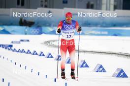 16.02.2022, Beijing, China (CHN): Jovian Hediger (SUI) - XXIV. Olympic Winter Games Beijing 2022, cross-country, team sprint, Beijing (CHN). www.nordicfocus.com. © Modica/NordicFocus. Every downloaded picture is fee-liable.