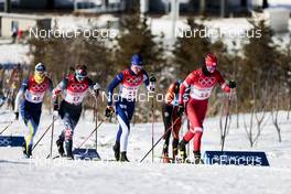 16.02.2022, Beijing, China (CHN): Maja Dahlqvist (SWE), Tiril Udnes Weng (NOR), Kerttu Niskanen (FIN), Yulia Stupak (RUS), (l-r)  - XXIV. Olympic Winter Games Beijing 2022, cross-country, team sprint, Beijing (CHN). www.nordicfocus.com. © Modica/NordicFocus. Every downloaded picture is fee-liable.