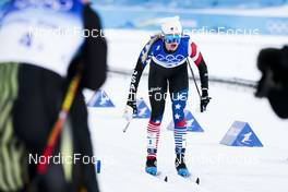 16.02.2022, Beijing, China (CHN): Jessie Diggins (USA) - XXIV. Olympic Winter Games Beijing 2022, cross-country, team sprint, Beijing (CHN). www.nordicfocus.com. © Modica/NordicFocus. Every downloaded picture is fee-liable.