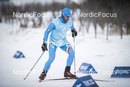04.02.2022, Beijing, China (CHN): Federico Pellegrino (ITA) - XXIV. Olympic Winter Games Beijing 2022, cross-country, training, Beijing (CHN). www.nordicfocus.com. © Modica/NordicFocus. Every downloaded picture is fee-liable.