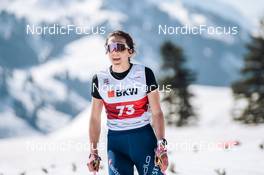 26.03.2022, Zweisimmen-Sparenmoos, Switzerland (SUI): Anja Weber (SUI) - Swiss Championships cross-country, mass, Zweisimmen-Sparenmoos (SUI). www.nordicfocus.com. © Modica/NordicFocus. Every downloaded picture is fee-liable.
