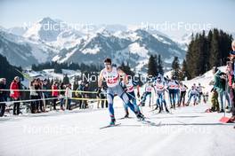26.03.2022, Zweisimmen-Sparenmoos, Switzerland (SUI): Livio Matossi (SUI) - Swiss Championships cross-country, mass, Zweisimmen-Sparenmoos (SUI). www.nordicfocus.com. © Modica/NordicFocus. Every downloaded picture is fee-liable.