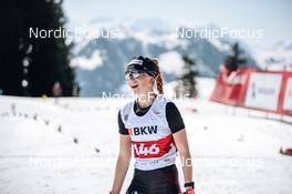 26.03.2022, Zweisimmen-Sparenmoos, Switzerland (SUI): Estelle Darbellay (SUI) - Swiss Championships cross-country, mass, Zweisimmen-Sparenmoos (SUI). www.nordicfocus.com. © Modica/NordicFocus. Every downloaded picture is fee-liable.