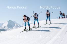 26.03.2022, Zweisimmen-Sparenmoos, Switzerland (SUI): (l-r)  - Swiss Championships cross-country, mass, Zweisimmen-Sparenmoos (SUI). www.nordicfocus.com. © Modica/NordicFocus. Every downloaded picture is fee-liable.