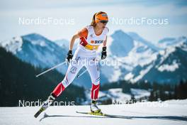 27.03.2022, Zweisimmen-Sparenmoos, Switzerland (SUI): Helena Guntern (SUI) - Swiss Championships cross-country, relay, Zweisimmen-Sparenmoos (SUI). www.nordicfocus.com. © Modica/NordicFocus. Every downloaded picture is fee-liable.