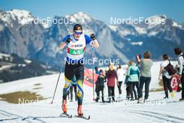 27.03.2022, Zweisimmen-Sparenmoos, Switzerland (SUI): Curdin Raez(SUI) - Swiss Championships cross-country, relay, Zweisimmen-Sparenmoos (SUI). www.nordicfocus.com. © Modica/NordicFocus. Every downloaded picture is fee-liable.