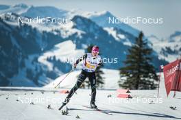 27.03.2022, Zweisimmen-Sparenmoos, Switzerland (SUI): Laura Spornann (SUI) - Swiss Championships cross-country, relay, Zweisimmen-Sparenmoos (SUI). www.nordicfocus.com. © Modica/NordicFocus. Every downloaded picture is fee-liable.