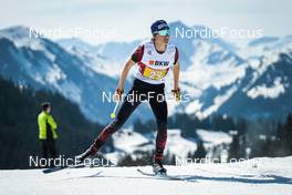 27.03.2022, Zweisimmen-Sparenmoos, Switzerland (SUI): Normand Savary (SUI) - Swiss Championships cross-country, relay, Zweisimmen-Sparenmoos (SUI). www.nordicfocus.com. © Modica/NordicFocus. Every downloaded picture is fee-liable.