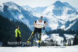 27.03.2022, Zweisimmen-Sparenmoos, Switzerland (SUI): Elia Beti (SUI) - Swiss Championships cross-country, relay, Zweisimmen-Sparenmoos (SUI). www.nordicfocus.com. © Modica/NordicFocus. Every downloaded picture is fee-liable.