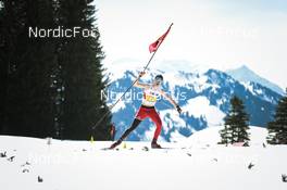 27.03.2022, Zweisimmen-Sparenmoos, Switzerland (SUI): Yanick Baessler(SUI) - Swiss Championships cross-country, relay, Zweisimmen-Sparenmoos (SUI). www.nordicfocus.com. © Modica/NordicFocus. Every downloaded picture is fee-liable.