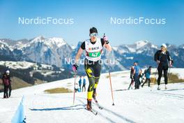 27.03.2022, Zweisimmen-Sparenmoos, Switzerland (SUI): Fabienne Alder(SUI) - Swiss Championships cross-country, relay, Zweisimmen-Sparenmoos (SUI). www.nordicfocus.com. © Modica/NordicFocus. Every downloaded picture is fee-liable.