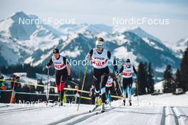 27.03.2022, Zweisimmen-Sparenmoos, Switzerland (SUI): Kate Oldham (SUI), Gianna Chiara Wohler (SUI), (l-r)  - Swiss Championships cross-country, relay, Zweisimmen-Sparenmoos (SUI). www.nordicfocus.com. © Modica/NordicFocus. Every downloaded picture is fee-liable.