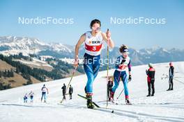 25.03.2022, Zweisimmen-Sparenmoos, Switzerland (SUI): Anja Weber (SUI) - Swiss Championships cross-country, skiathlon, Zweisimmen-Sparenmoos (SUI). www.nordicfocus.com. © Modica/NordicFocus. Every downloaded picture is fee-liable.