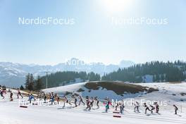 25.03.2022, Zweisimmen-Sparenmoos, Switzerland (SUI): Womens race - Swiss Championships cross-country, skiathlon, Zweisimmen-Sparenmoos (SUI). www.nordicfocus.com. © Modica/NordicFocus. Every downloaded picture is fee-liable.