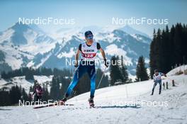 25.03.2022, Zweisimmen-Sparenmoos, Switzerland (SUI): Candide Pralong (SUI) - Swiss Championships cross-country, skiathlon, Zweisimmen-Sparenmoos (SUI). www.nordicfocus.com. © Modica/NordicFocus. Every downloaded picture is fee-liable.