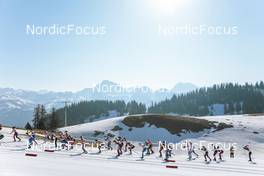 25.03.2022, Zweisimmen-Sparenmoos, Switzerland (SUI): Womens race - Swiss Championships cross-country, skiathlon, Zweisimmen-Sparenmoos (SUI). www.nordicfocus.com. © Modica/NordicFocus. Every downloaded picture is fee-liable.