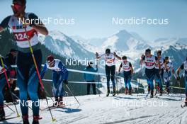 25.03.2022, Zweisimmen-Sparenmoos, Switzerland (SUI): Ueli Schnider (SUI), Erwan Kaeser (SUI), (l-r)  - Swiss Championships cross-country, skiathlon, Zweisimmen-Sparenmoos (SUI). www.nordicfocus.com. © Modica/NordicFocus. Every downloaded picture is fee-liable.
