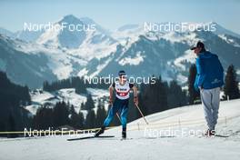 25.03.2022, Zweisimmen-Sparenmoos, Switzerland (SUI): Antonin Savary (SUI) - Swiss Championships cross-country, skiathlon, Zweisimmen-Sparenmoos (SUI). www.nordicfocus.com. © Modica/NordicFocus. Every downloaded picture is fee-liable.
