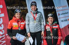 25.03.2022, Zweisimmen-Sparenmoos, Switzerland (SUI): Anja Weber (SUI), Nadine Faehndrich (SUI), Nadja Kaelin (SUI), (l-r) - Swiss Championships cross-country, skiathlon, Zweisimmen-Sparenmoos (SUI). www.nordicfocus.com. © Modica/NordicFocus. Every downloaded picture is fee-liable.