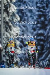 26.11.2022, Ruka, Finland (FIN): Paolo Ventura (ITA), Federico Pellegrino (ITA), (l-r)  - FIS world cup cross-country, 10km, Ruka (FIN). www.nordicfocus.com. © Thibaut/NordicFocus. Every downloaded picture is fee-liable.