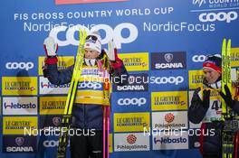 26.11.2022, Ruka, Finland (FIN): Johannes Hoesflot Klaebo (NOR), Martin Loewstroem Nyenget (NOR), (l-r) - FIS world cup cross-country, 10km, Ruka (FIN). www.nordicfocus.com. © Thibaut/NordicFocus. Every downloaded picture is fee-liable.