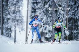 26.11.2022, Ruka, Finland (FIN): Krista Parmakoski (FIN), Anni Kainulainen (FIN), (l-r)  - FIS world cup cross-country, 10km, Ruka (FIN). www.nordicfocus.com. © Thibaut/NordicFocus. Every downloaded picture is fee-liable.