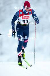 25.11.2022, Ruka, Finland (FIN): Luke Jager (USA) - FIS world cup cross-country, individual sprint, Ruka (FIN). www.nordicfocus.com. © Modica/NordicFocus. Every downloaded picture is fee-liable.
