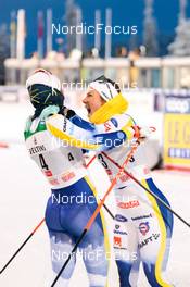 25.11.2022, Ruka, Finland (FIN): Emma Ribom (SWE), Johanna Hagstroem (SWE), (l-r)  - FIS world cup cross-country, individual sprint, Ruka (FIN). www.nordicfocus.com. © Modica/NordicFocus. Every downloaded picture is fee-liable.