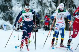 25.11.2022, Ruka, Finland (FIN): Julia Kern (USA), Emma Ribom (SWE), (l-r)  - FIS world cup cross-country, individual sprint, Ruka (FIN). www.nordicfocus.com. © Modica/NordicFocus. Every downloaded picture is fee-liable.