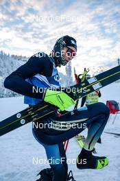 25.11.2022, Ruka, Finland (FIN): Friedrich Moch (GER), warm up - FIS world cup cross-country, individual sprint, Ruka (FIN). www.nordicfocus.com. © Modica/NordicFocus. Every downloaded picture is fee-liable.
