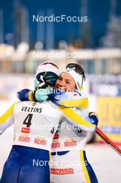 25.11.2022, Ruka, Finland (FIN): Emma Ribom (SWE), Johanna Hagstroem (SWE), (l-r)  - FIS world cup cross-country, individual sprint, Ruka (FIN). www.nordicfocus.com. © Modica/NordicFocus. Every downloaded picture is fee-liable.