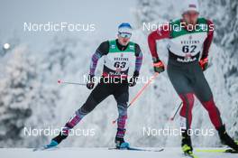 27.11.2022, Ruka, Finland (FIN): Olzhas Klimin (KAZ) - FIS world cup cross-country, pursuit, Ruka (FIN). www.nordicfocus.com. © Modica/NordicFocus. Every downloaded picture is fee-liable.