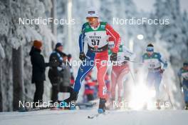27.11.2022, Ruka, Finland (FIN): Clement Parisse (FRA) - FIS world cup cross-country, pursuit, Ruka (FIN). www.nordicfocus.com. © Modica/NordicFocus. Every downloaded picture is fee-liable.