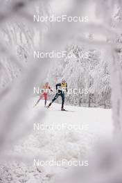 27.11.2022, Ruka, Finland (FIN): Silje Theodorsen (NOR), Victoria Carl (GER), (l-r)  - FIS world cup cross-country, pursuit, Ruka (FIN). www.nordicfocus.com. © Modica/NordicFocus. Every downloaded picture is fee-liable.