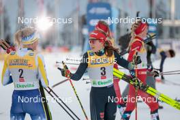 27.11.2022, Ruka, Finland (FIN): Frida Karlsson (SWE), Katharina Hennig (GER), (l-r)  - FIS world cup cross-country, pursuit, Ruka (FIN). www.nordicfocus.com. © Modica/NordicFocus. Every downloaded picture is fee-liable.