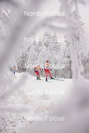 27.11.2022, Ruka, Finland (FIN): Ingvild Flugstad Oestberg (NOR), Nadine Faehndrich (SUI), (l-r)  - FIS world cup cross-country, pursuit, Ruka (FIN). www.nordicfocus.com. © Modica/NordicFocus. Every downloaded picture is fee-liable.